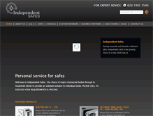 Tablet Screenshot of independentsafes.co.uk